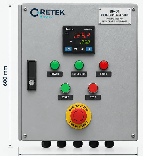 BP-01 burner control panel render